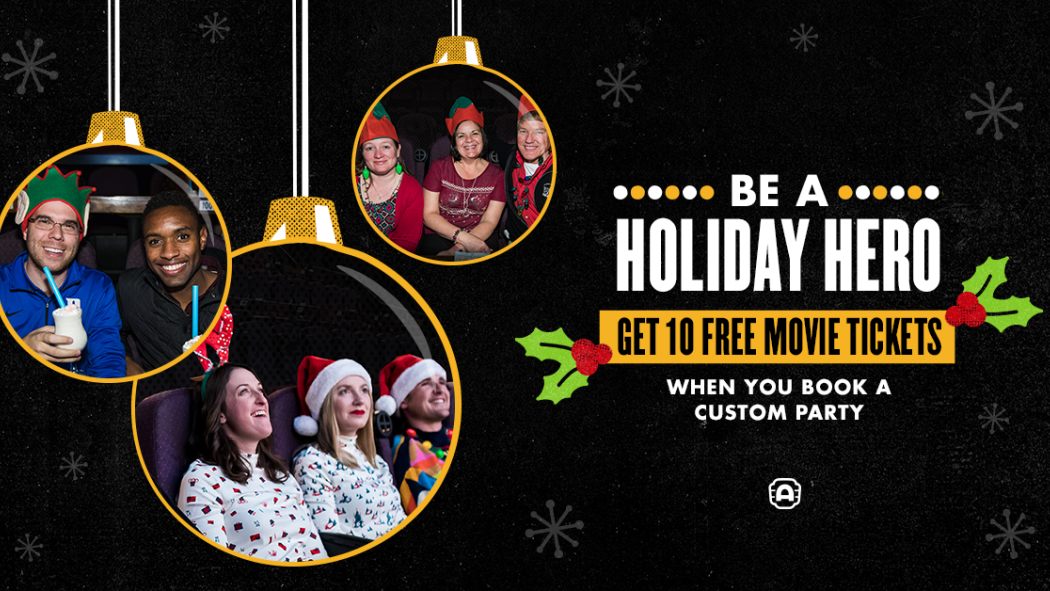 Zoom Out Of The Small Screen For Your Holiday Party And Get Ten Free Movie Tickets National News Alamo Drafthouse Cinema small screen for your holiday party